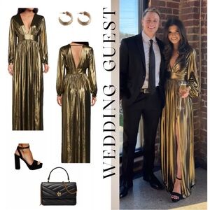 Gianni Bini Gold Maxi Dress